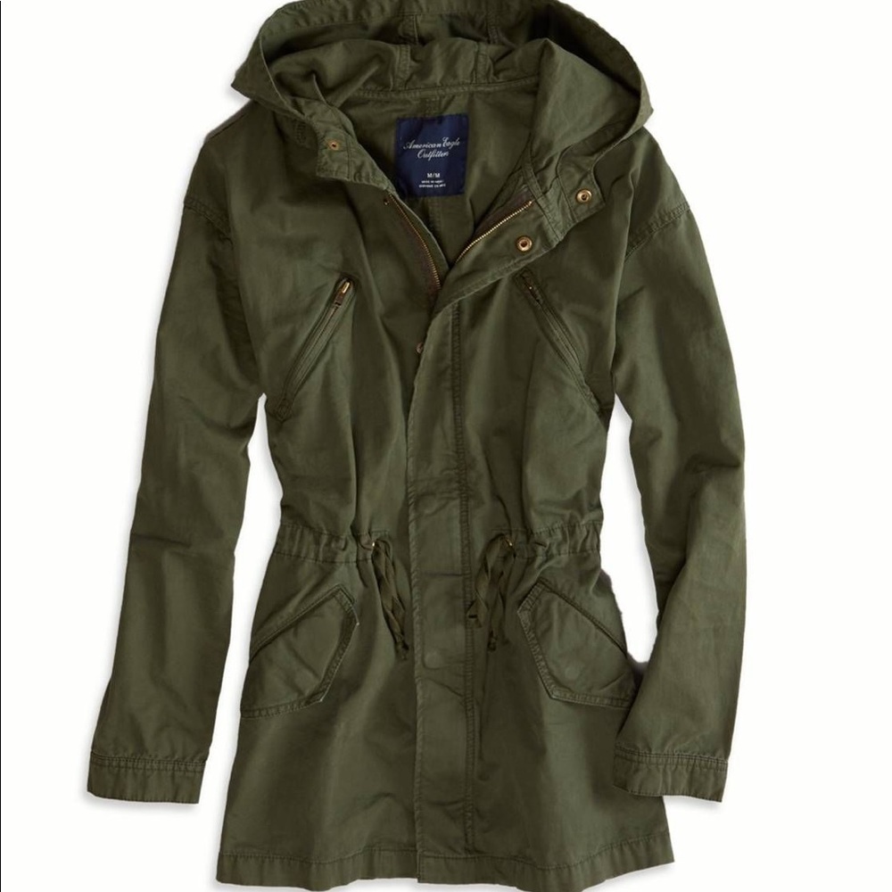 American Eagle Olive Green Army Jacket